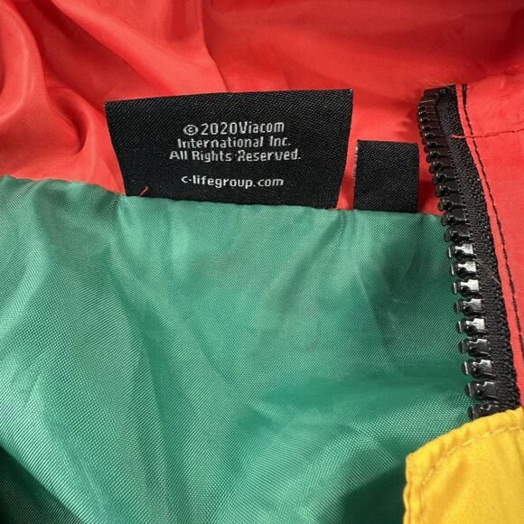 MTV Music Television Jacket Mens Small Multicolor Hooded Windbreaker 2020 - Picture 5 of 12